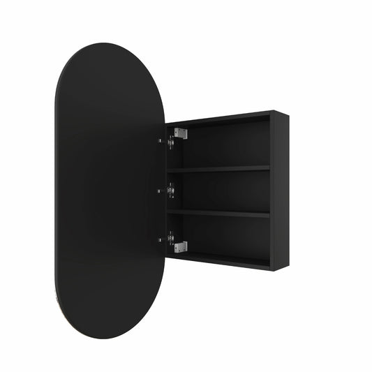 LP5010B Pill Black Mirror Cabinet