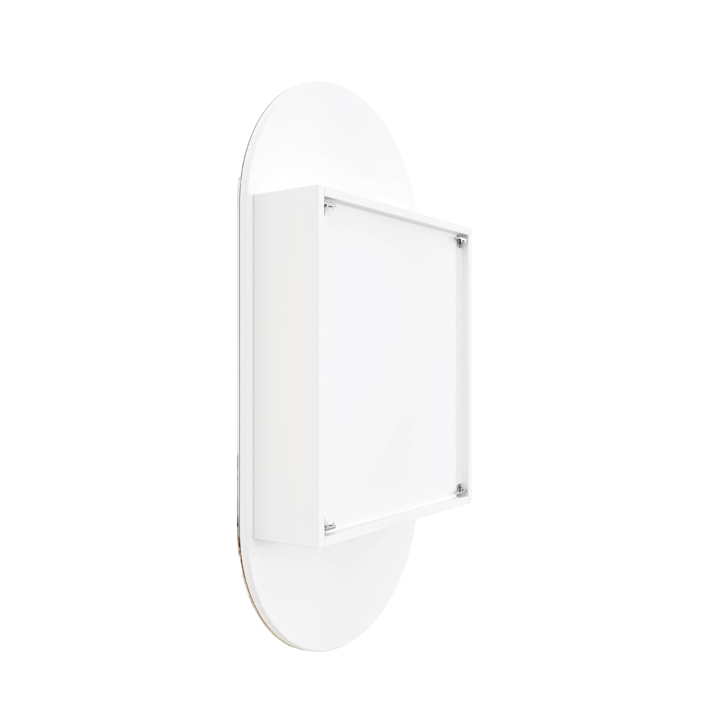 LP5010W Pill White Mirror Cabinet