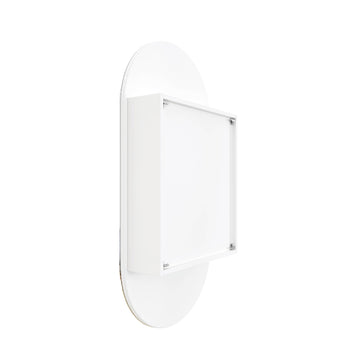 LP5010W Pill White Mirror Cabinet