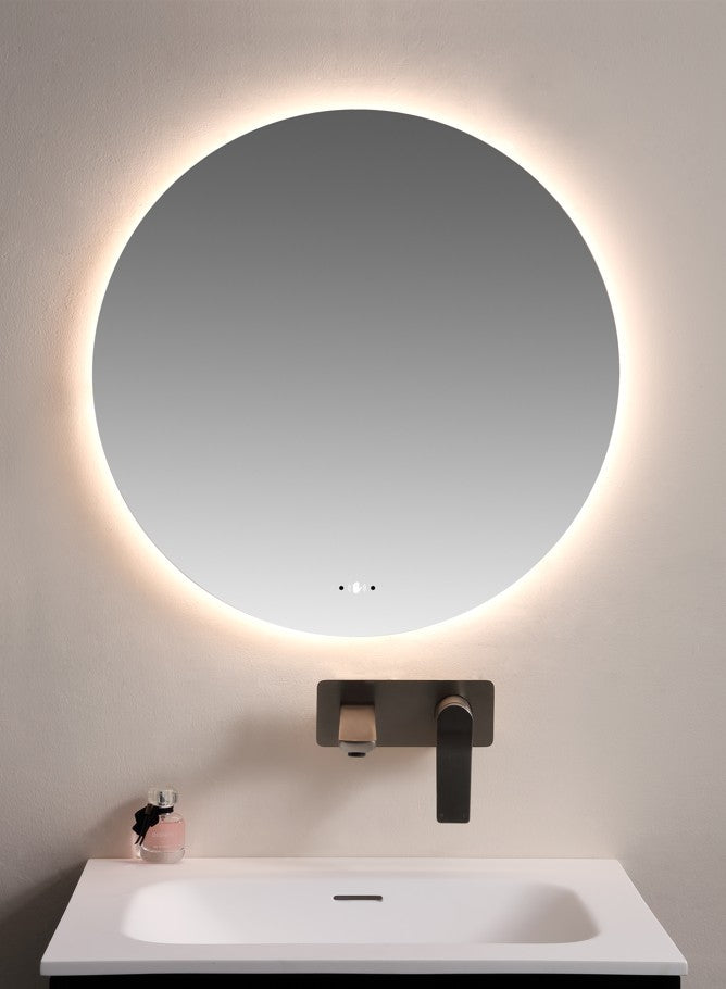 Orbis LED Back Lit Mirror Pencil Edge LK-LPM — LED & Demister Mirrors, Round