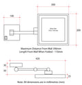LS205CSMC 3x Magnification Mirror with Light