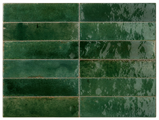 Lago Green Gloss Subway Tile