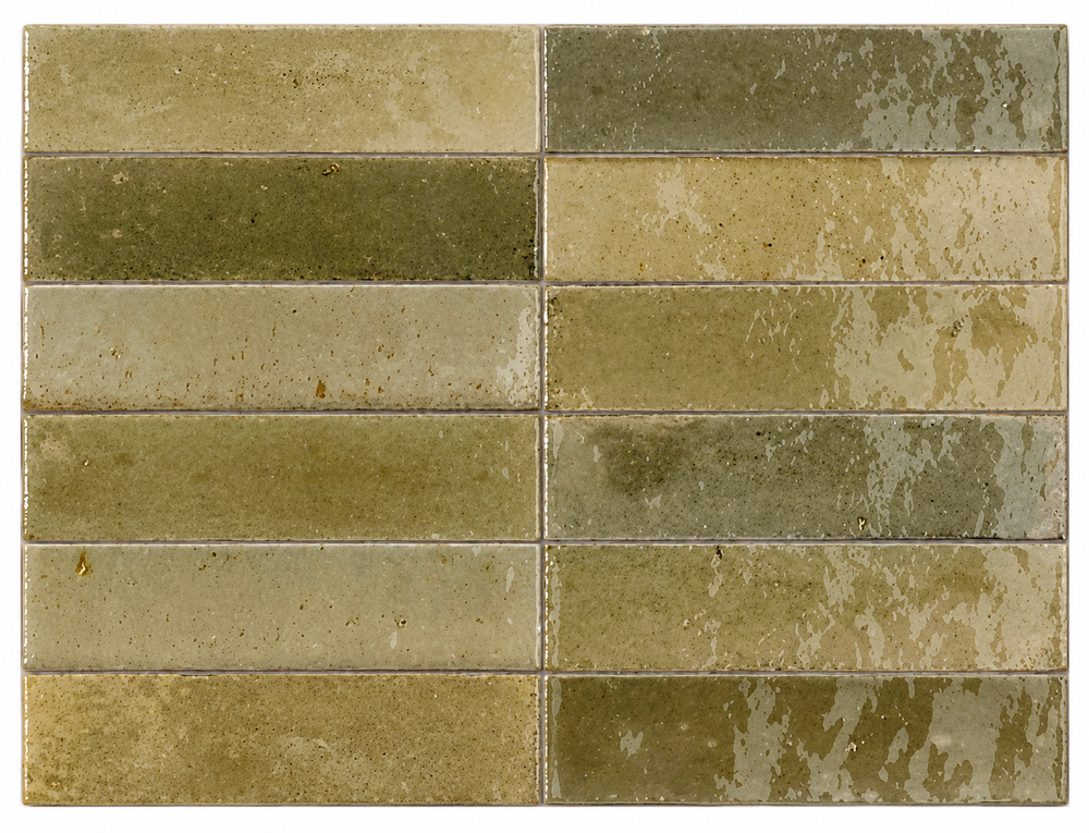 Lago Musk Green Gloss Subway Tile