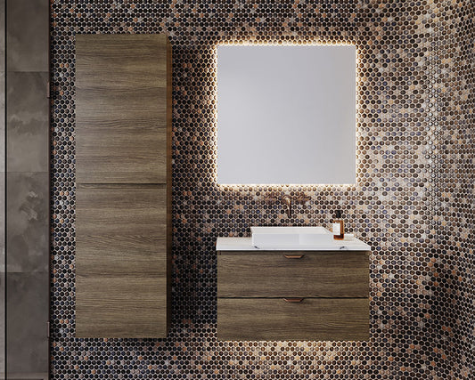 Timberline Lincoln Mirror Tallboy Floor Standing Gold Collection