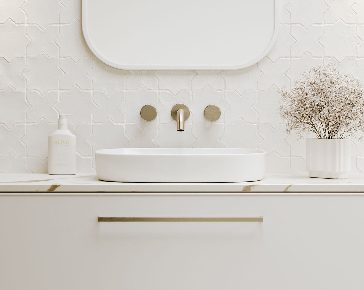 Timberline Lorenzo Basin White Gloss