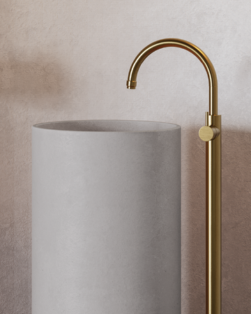 Luna Freestanding Basin (Sky Grey)