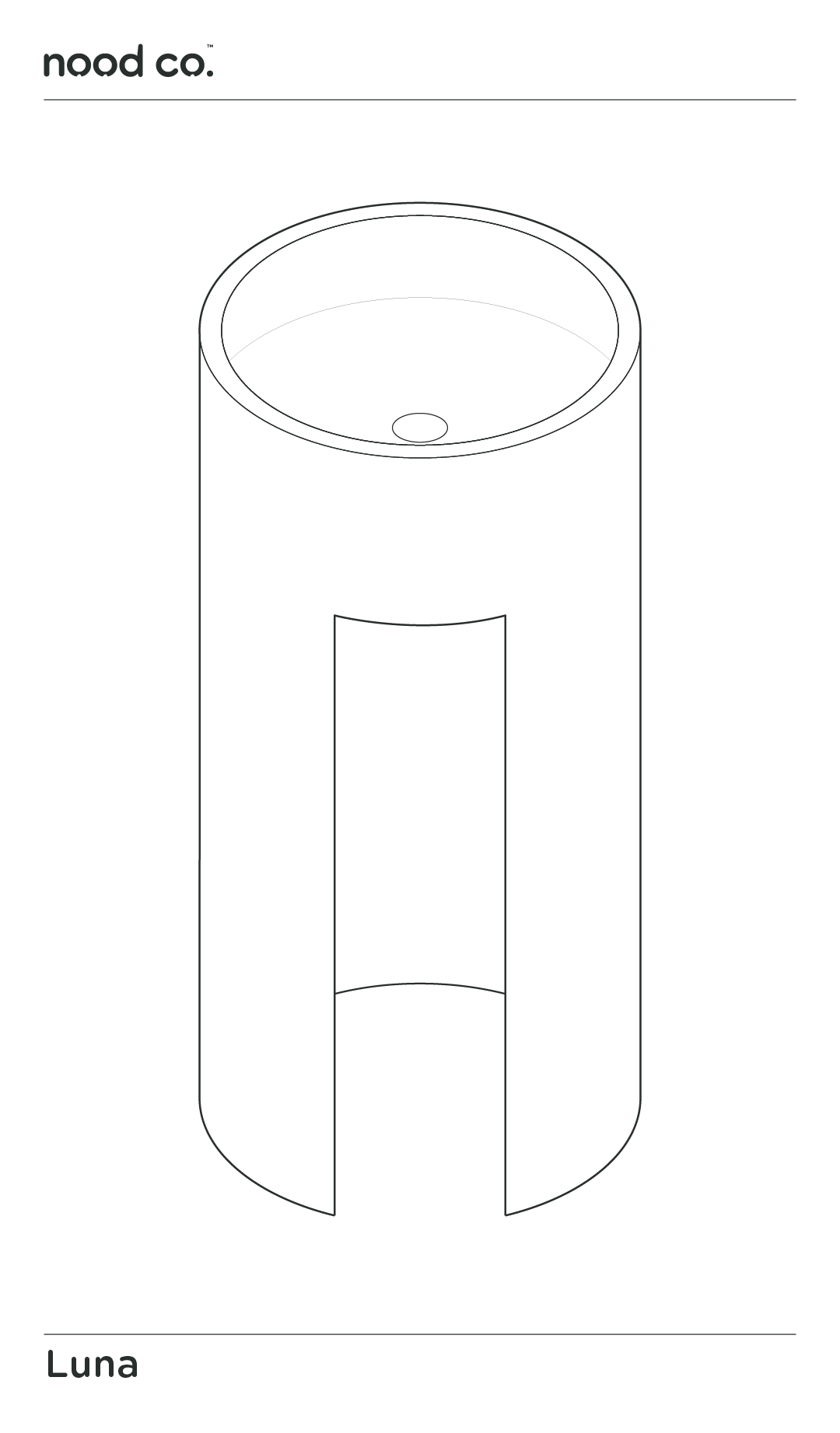 Luna Freestanding Basin (Wheat)