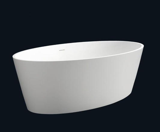 Lyka VX15-1600 Freestanding Oval Stone Bath with Overflow
