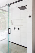 SQUARE WALL SHOWER W/300MM SHOWER ROSE W/400MM ARM
