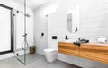 ROUND WALL SHOWER CURVED ARM 400MM