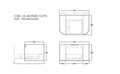Agena Fluted Wood Grain WH Vanities Prime Oak LK-MA750W-PO