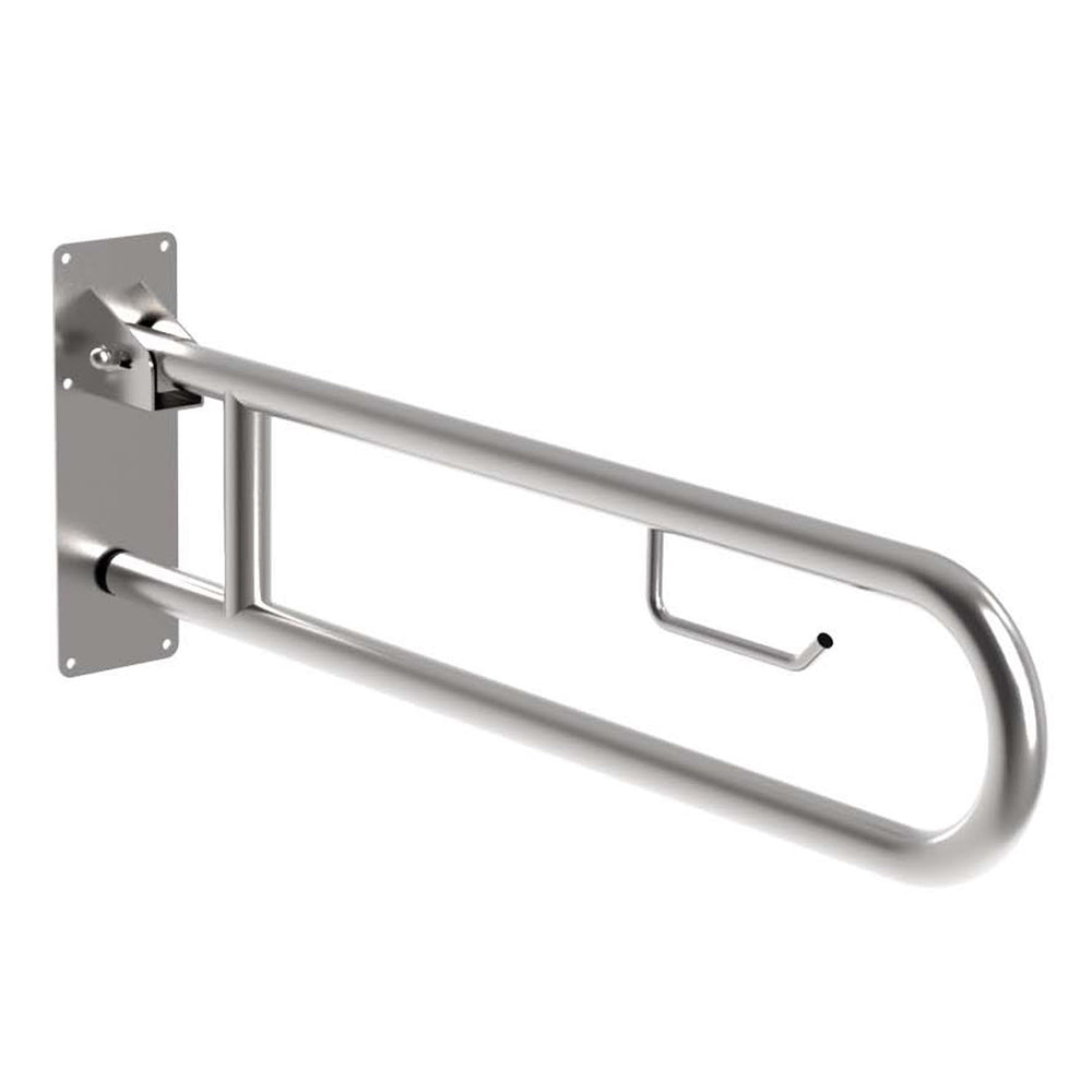 Bradley Australia MAPS Drop Down Grab Rail with Toilet Roll Holder