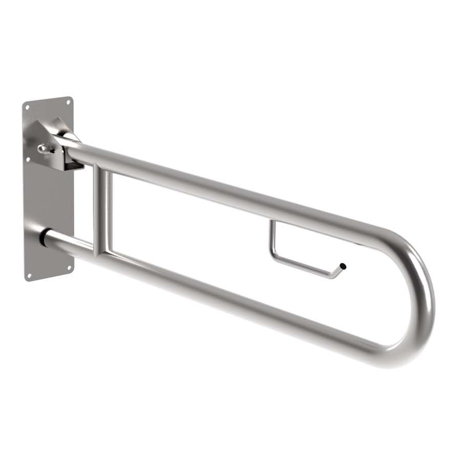 Bradley Australia MAPS Drop Down Grab Rail with Toilet Roll Holder
