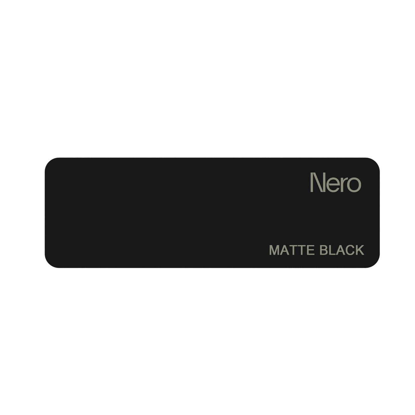 BRUSHED MATTE BLACK