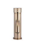 Meir Round Basin Mixer Curved - Champagne