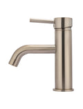 Meir Round Basin Mixer Curved - Champagne