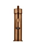 Meir Round Basin Mixer Curved - PVD Lustre Bronze