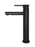 Meir Round Tall Basin Mixer - Matte Black