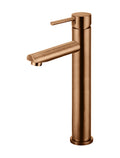 Meir Round Tall Basin Mixer - PVD Lustre Bronze