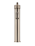 ROUND TALL CURVED BASIN MIXER CHAMPAGNE