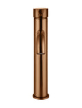 ROUND TALL CURVED BASIN MIXER PVD LUSTRE BRONZE