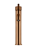 ROUND TALL CURVED BASIN MIXER PVD LUSTRE BRONZE
