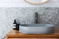 ROUND TALL BASIN MIXER CURVED SHADOW GUNMETAL