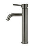 ROUND TALL BASIN MIXER CURVED SHADOW GUNMETAL