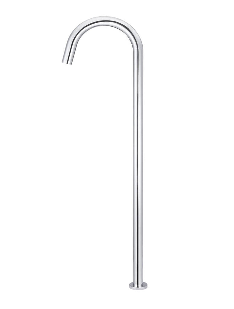 Meir Round Freestanding Bath Spout - Chrome