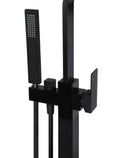 SQUARE FREESTANDING BATH SPOUT AND HAND SHOWER
