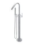 ROUND FREESTANDING BATH SPOUT AND HAND SHOWER