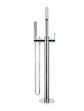 ROUND FREESTANDING BATH SPOUT AND HAND SHOWER