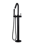 ROUND FREESTANDING BATH SPOUT AND HAND SHOWER