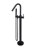 ROUND FREESTANDING BATH SPOUT AND HAND SHOWER