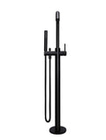 ROUND FREESTANDING BATH SPOUT AND HAND SHOWER