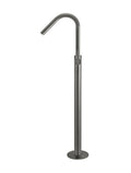 ROUND FREESTANDING BATH SPOUT AND HAND SHOWER