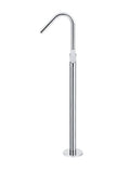 ROUND PADDLE FREESTANDING BATH SPOUT AND HAND SHOWER