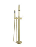 ROUND PADDLE FREESTANDING BATH SPOUT AND HAND SHOWER