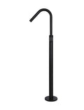ROUND PADDLE FREESTANDING BATH SPOUT AND HAND SHOWER