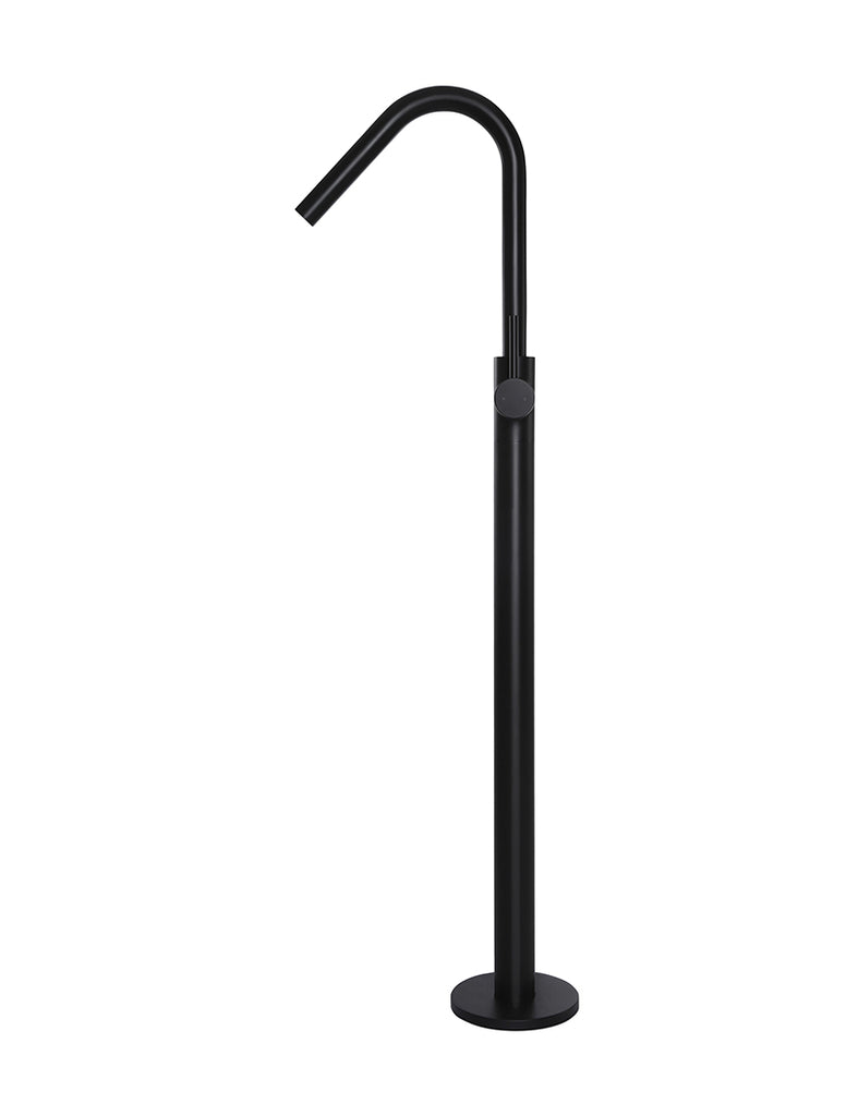ROUND PADDLE FREESTANDING BATH SPOUT AND HAND SHOWER