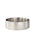 Lavello Round Steel Bathroom Basin 380 x 110 - PVD Brushed Nickel