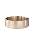 Lavello Round Steel Bathroom Basin 380 x 110 - PVD Champagne