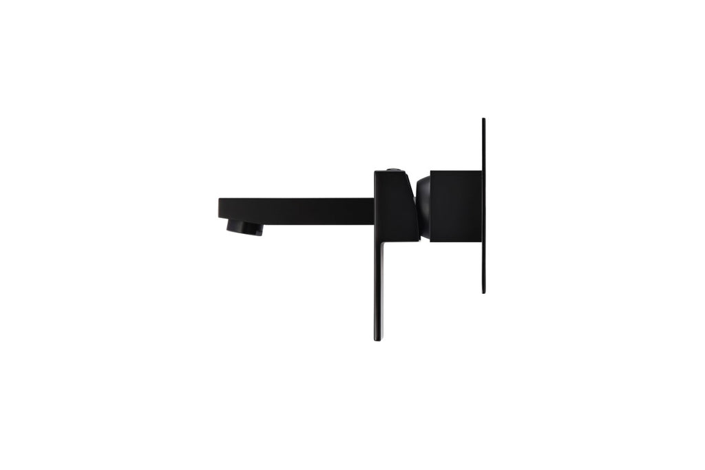 SQUARE WALL BASIN MIXER AND SPOUT