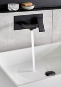 SQUARE WALL BASIN MIXER AND SPOUT