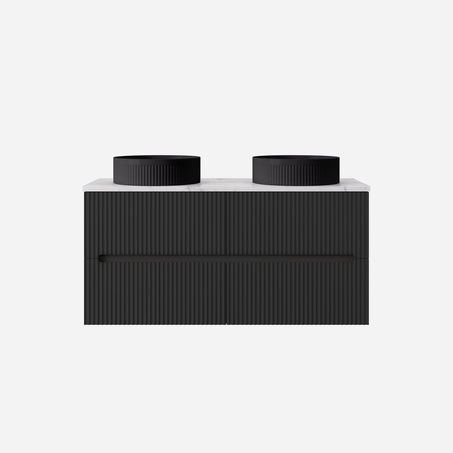 Cabarita Morden Wall Hung PVC Cabinet Matte Black