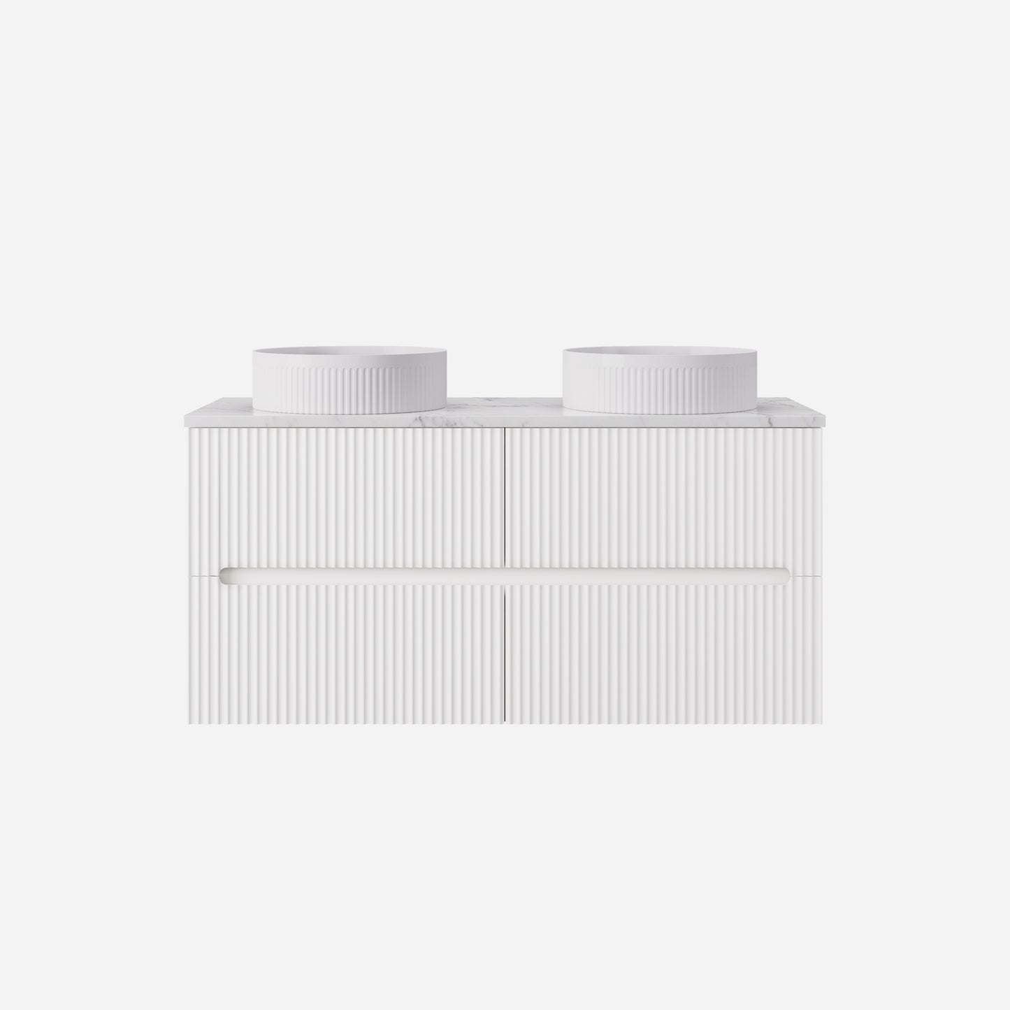 Cabarita Morden Wall Hung PVC Cabinet Matte White