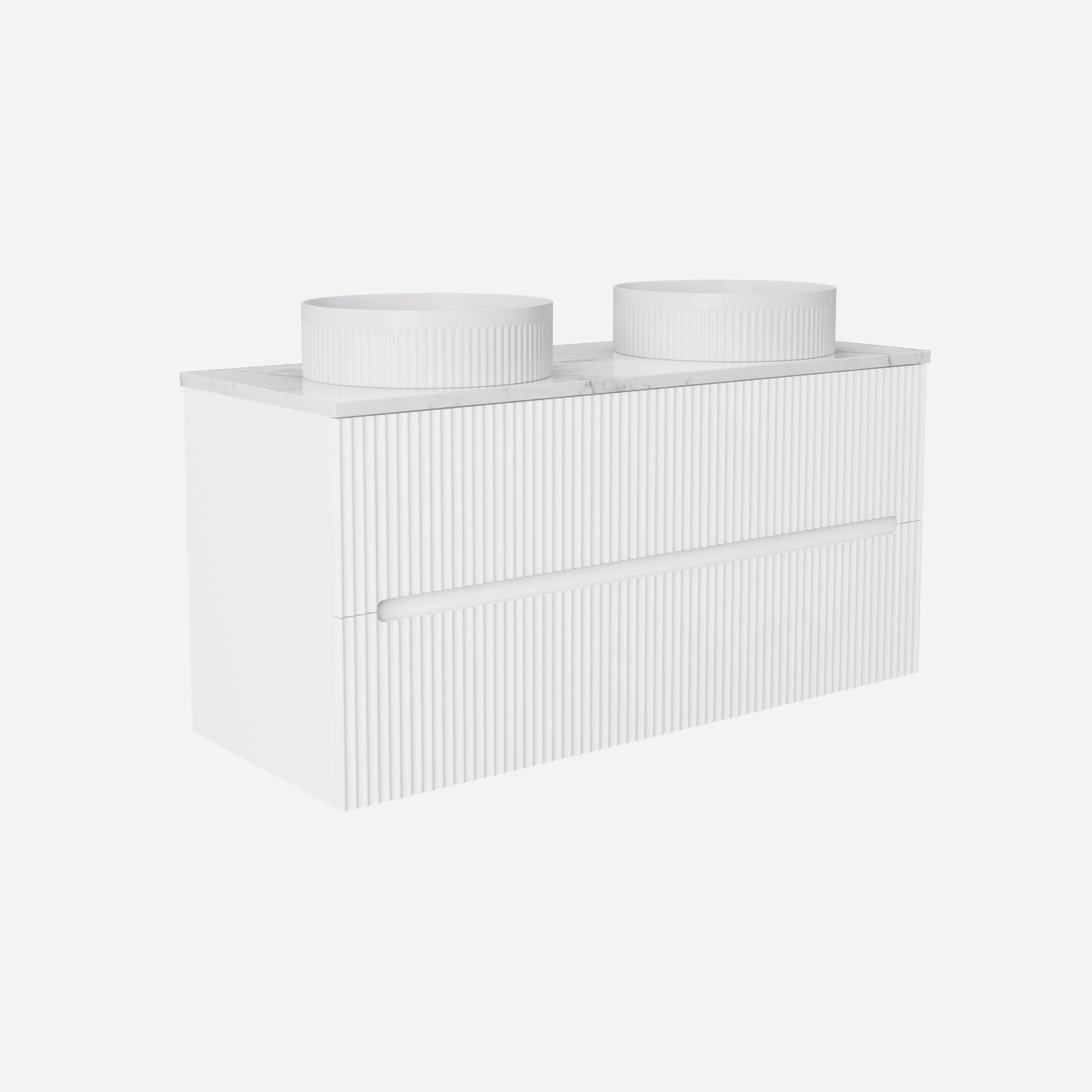 Cabarita Morden Wall Hung PVC Cabinet Matte White