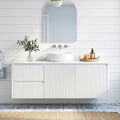 Crete Modern Wall Hung Vanity Matte White