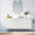 Crete Modern Wall Hung Vanity Matte White