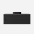 Cabarita Morden Wall Hung PVC Cabinet, Matte Black, LK-MC1500W-MB